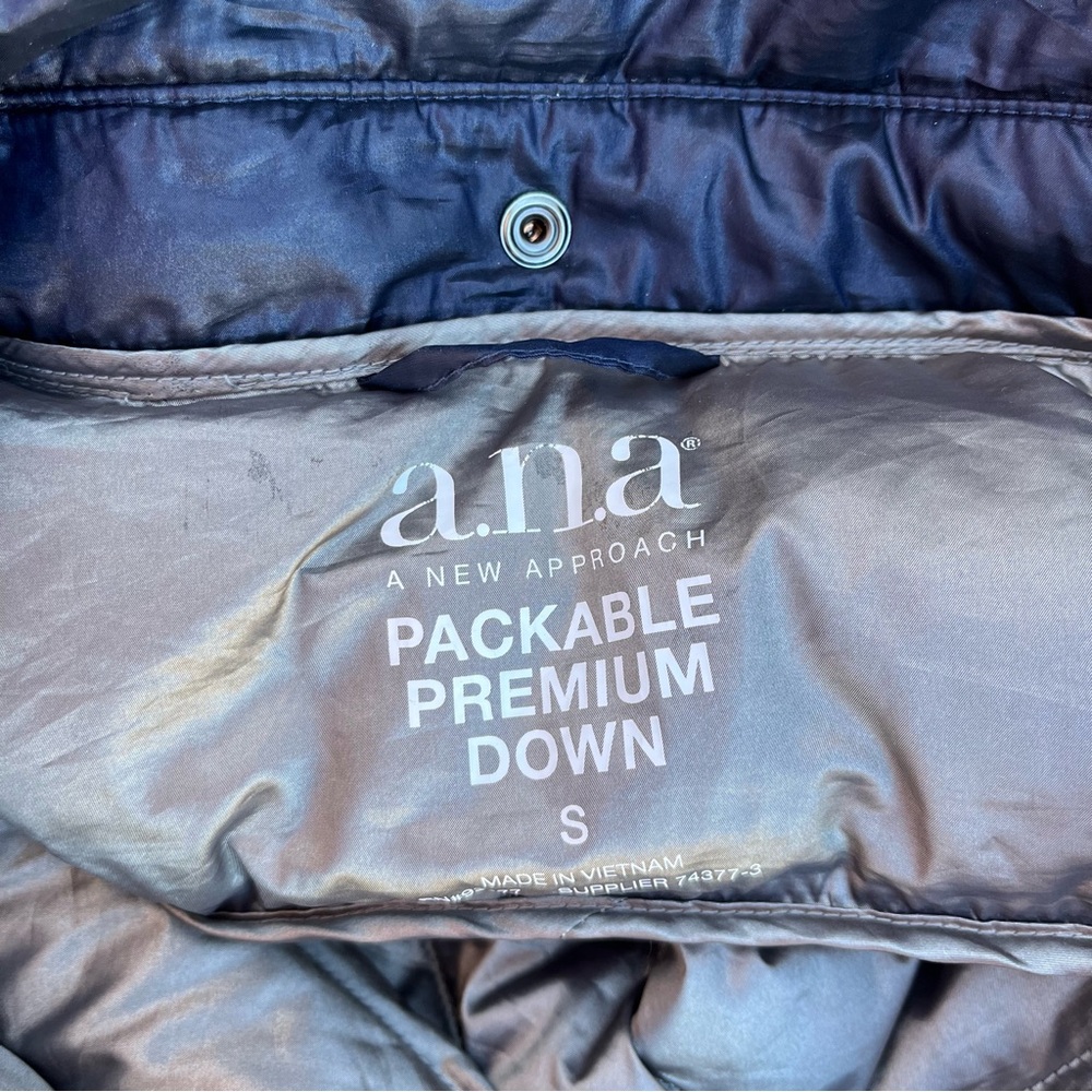 Ana Packable Primium Down Jacket Full Zip Hood Po… - image 7